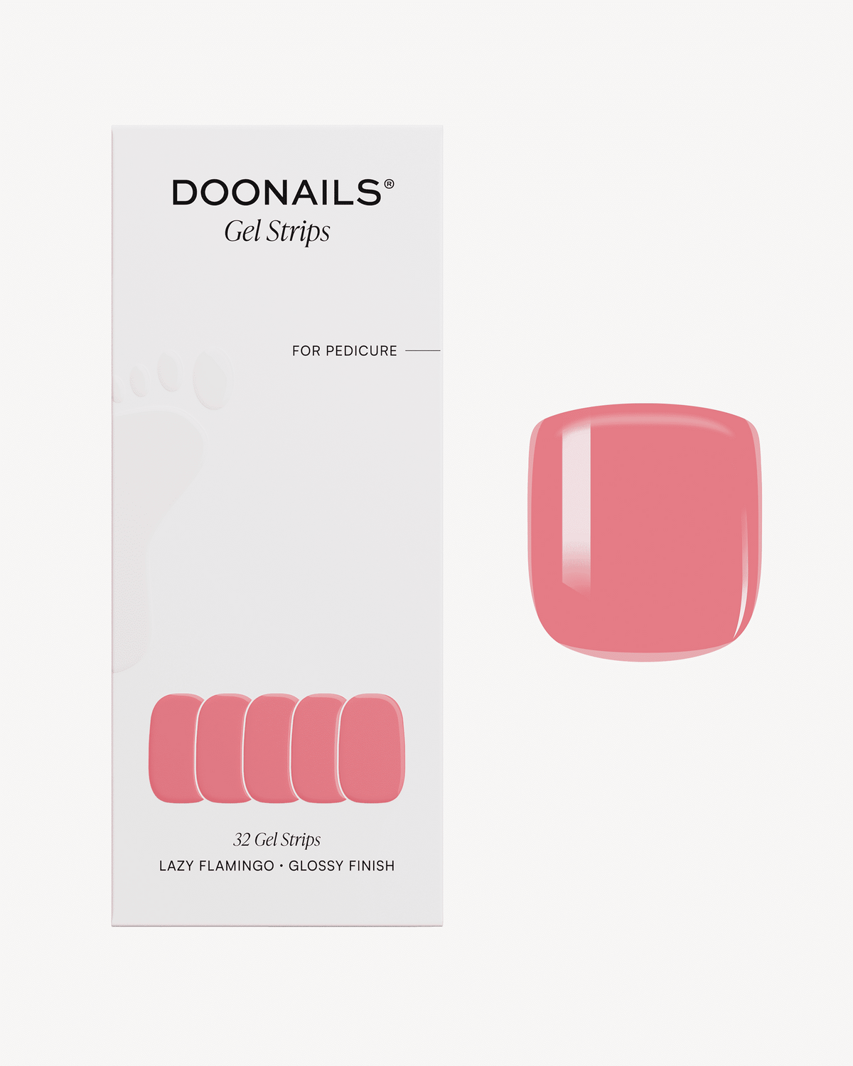 Lazy Flamingo Pedicure UV Gel Strips
