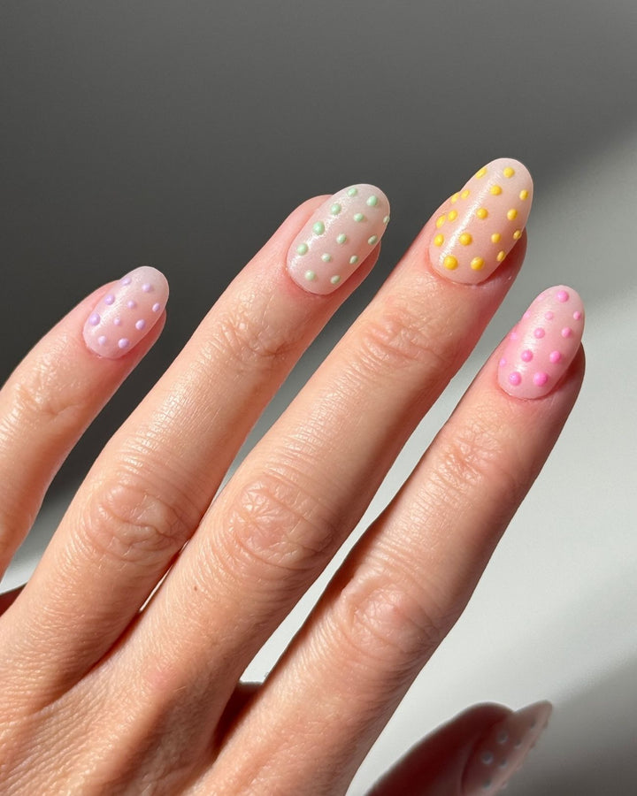 3D Polka Dots Naildesigndoonails
