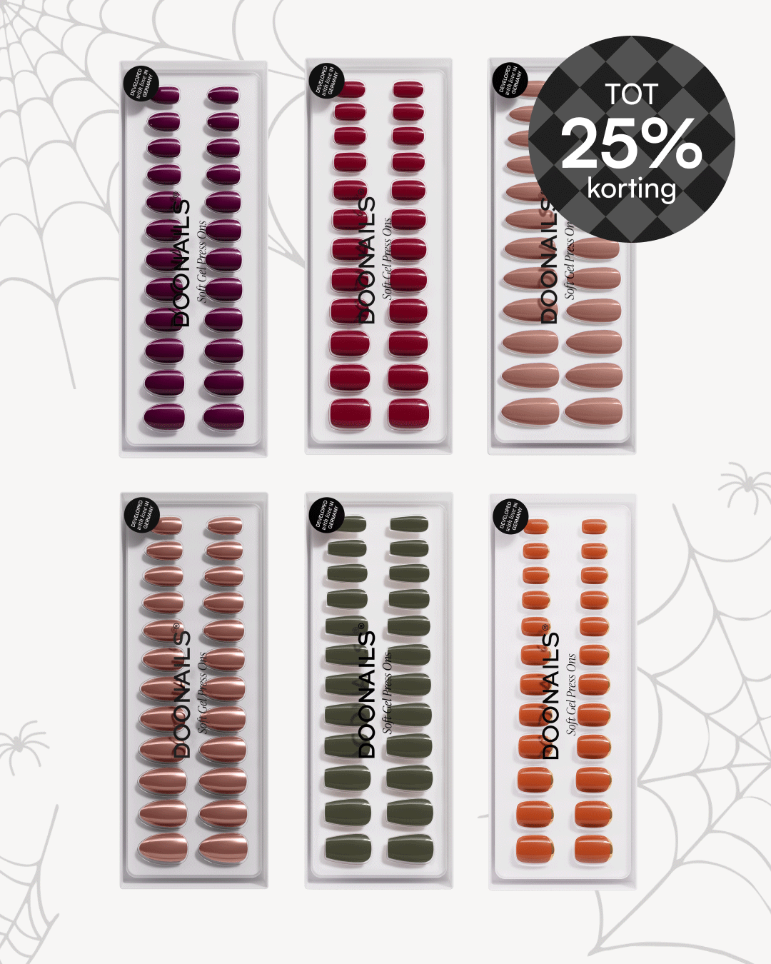 Kleuren voordeelpakket - Soft Gel Press Onsdoonails
