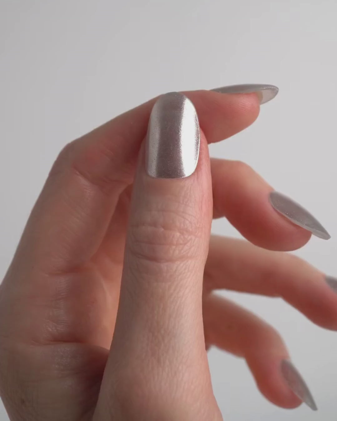 Silver Cat Eye UV Gel Strips