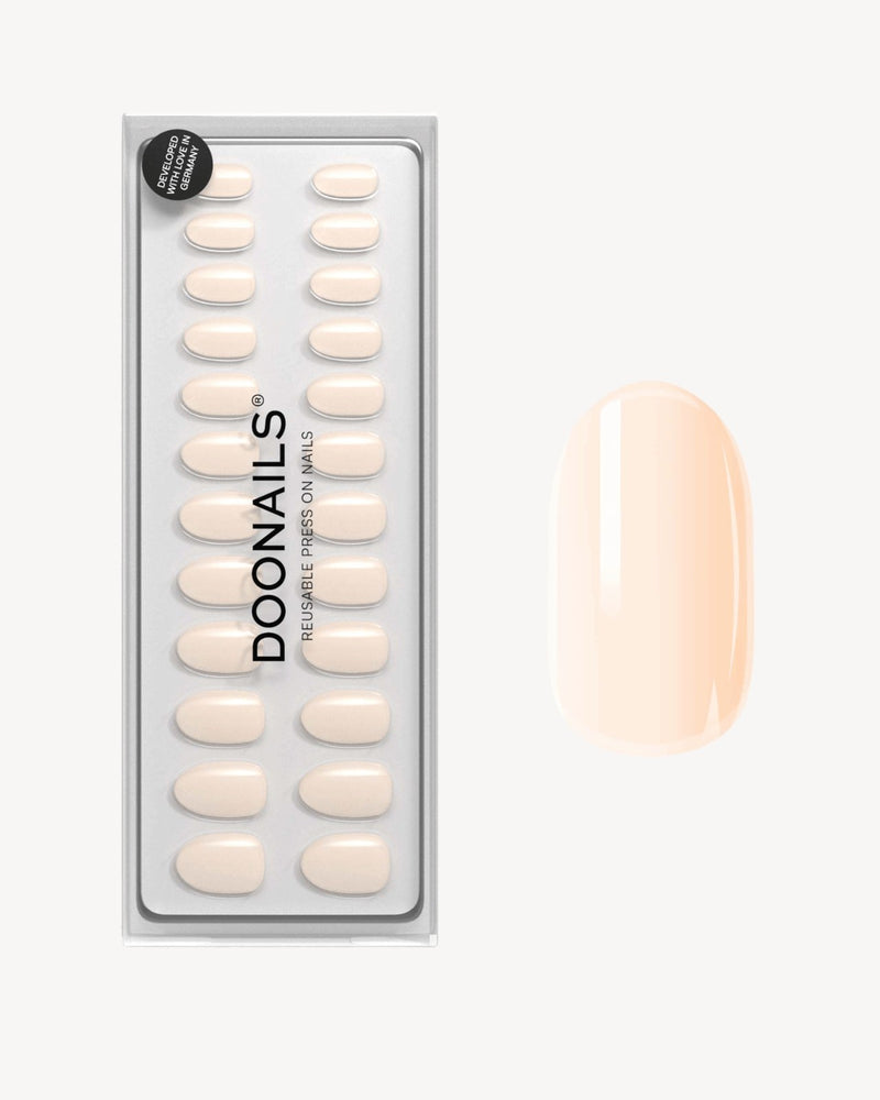 Cheesecake Medium Round Soft Gel Press Ons - Doonails Netherlands