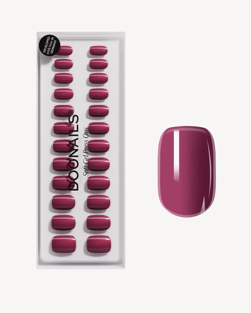 Bubblegum Short Square Soft Gel Press Ons - Doonails Netherlands
