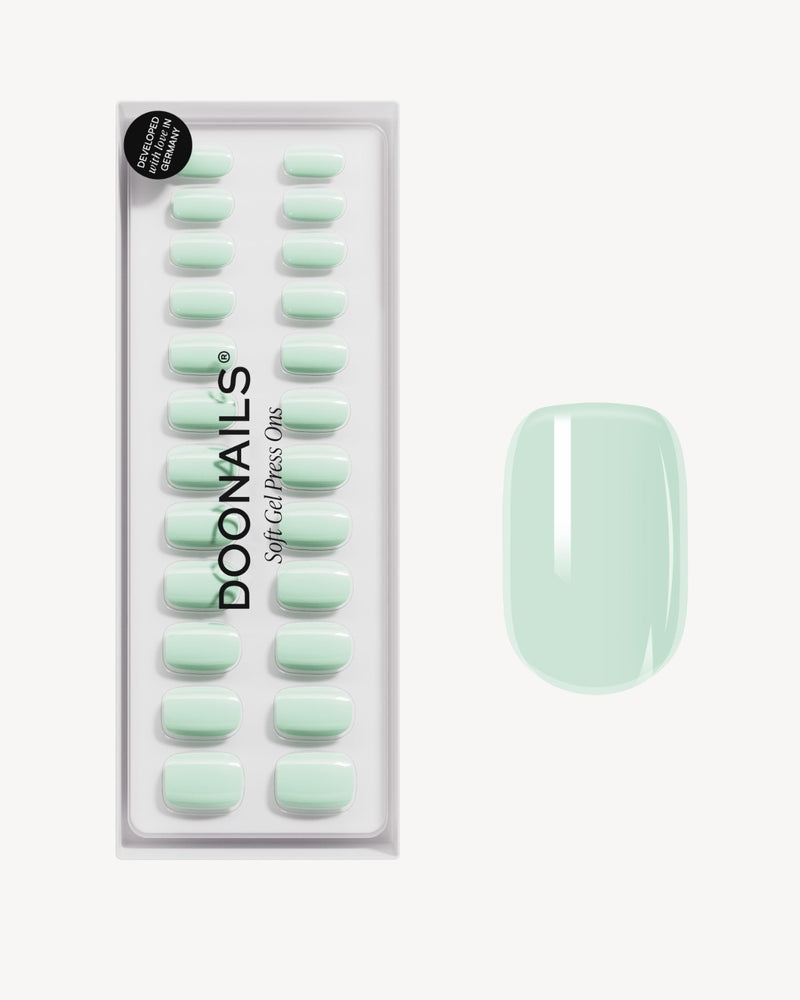 Cute Cucumber Short Square Soft Gel Press Ons - Doonails Netherlands