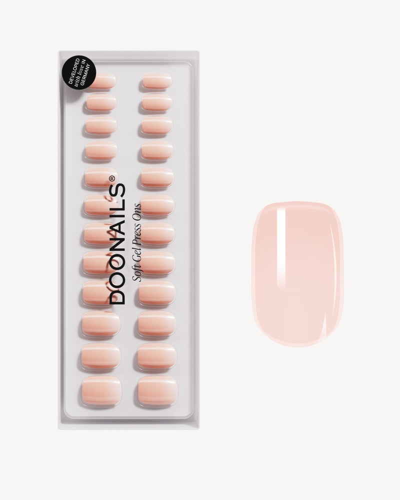 Latte Short Square Soft Gel Press Ons - Doonails Netherlands